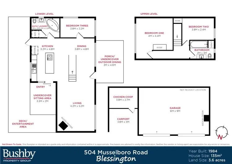 Floorplan of Homely house listing, 504 Musselboro Road, Blessington TAS 7212