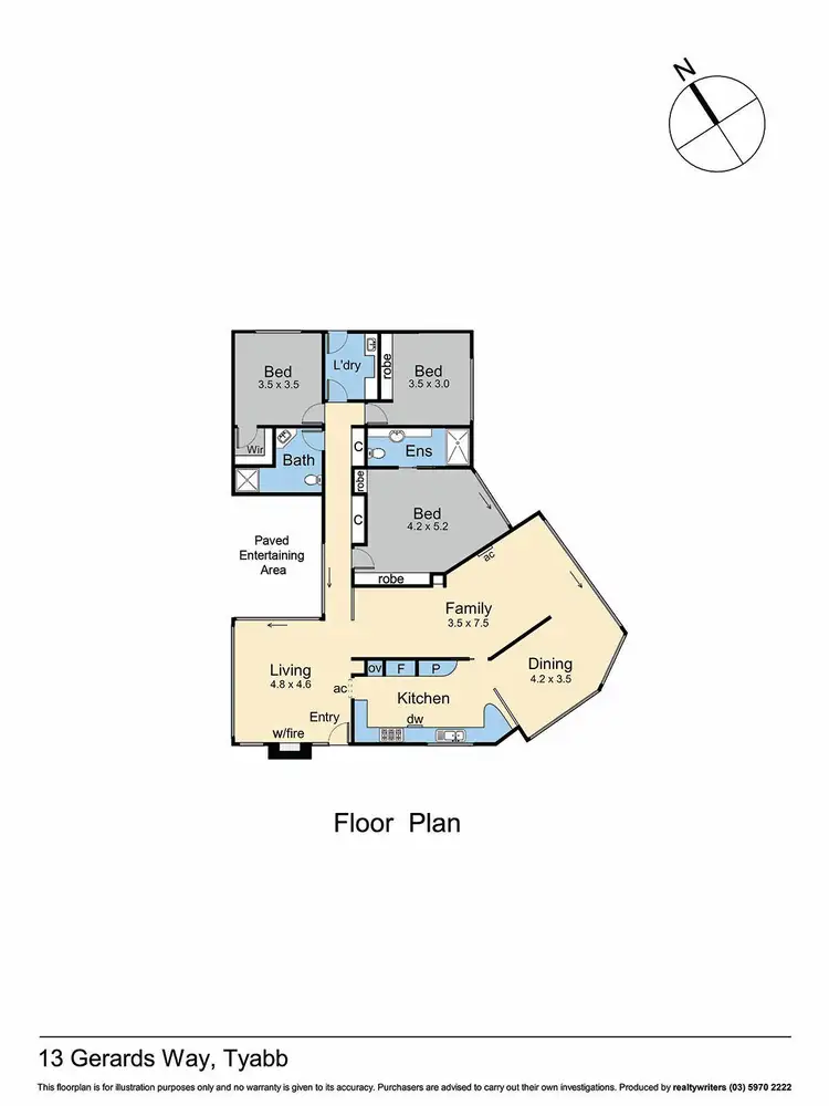 Floorplan of Homely rural property listing, 13 Gerards Way, Tyabb VIC 3913