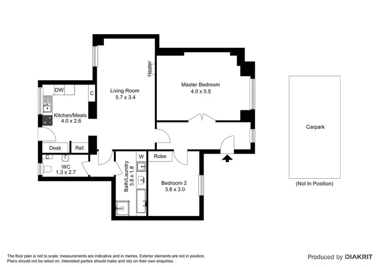 Floorplan of Homely apartment listing, 4/25 The Esplanade, St Kilda VIC 3182