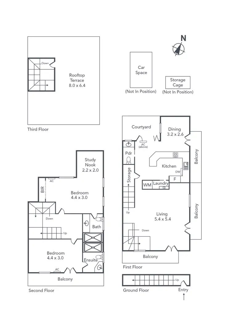 Floorplan of Homely house listing, 3/396-398 Clarendon Street, South Melbourne VIC 3205