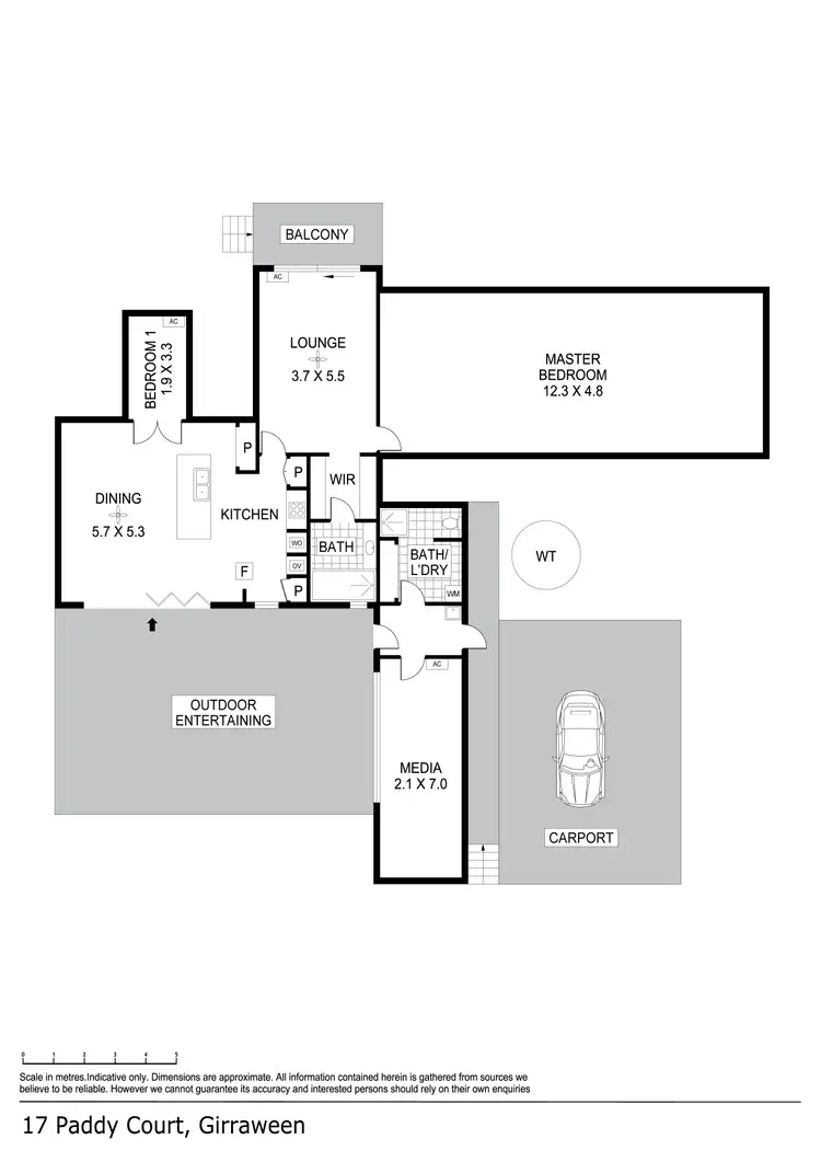 Floorplan of Homely house listing, 17 Paddy Court, Girraween NT 836