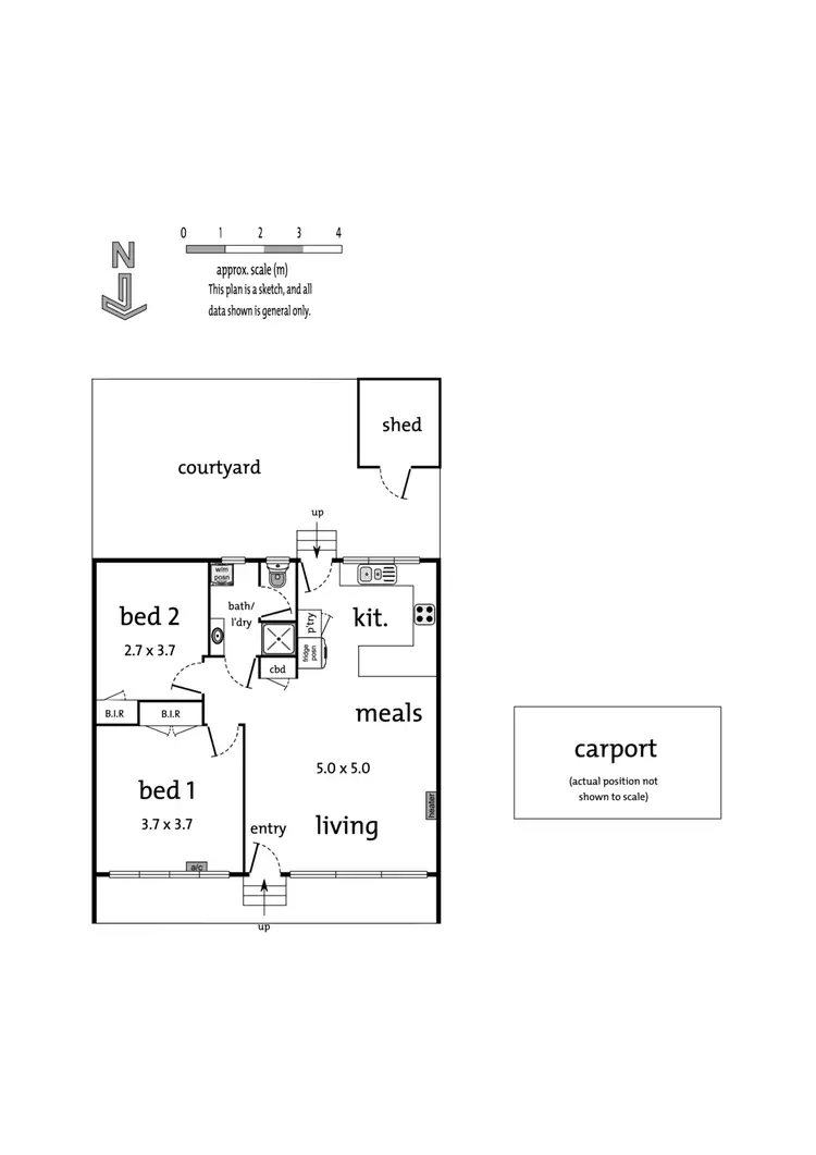 Floorplan of Homely unit listing, 2/34 Dublin Road, Ringwood East VIC 3135