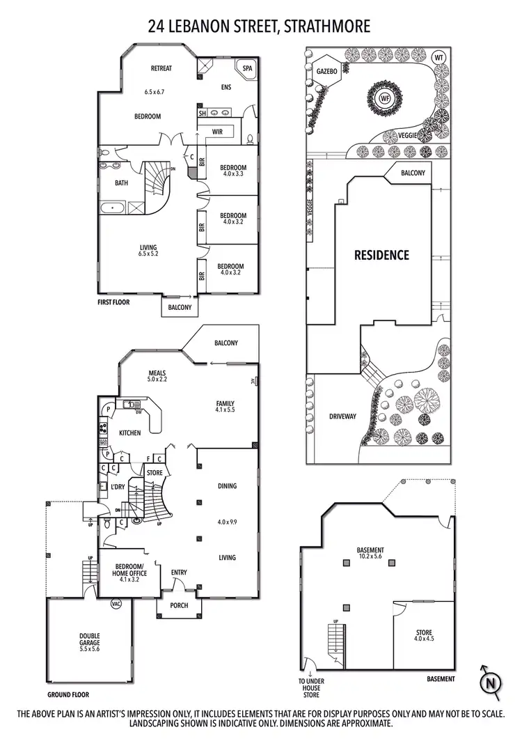 Floorplan of Homely house listing, 24 Lebanon Street, Strathmore VIC 3041