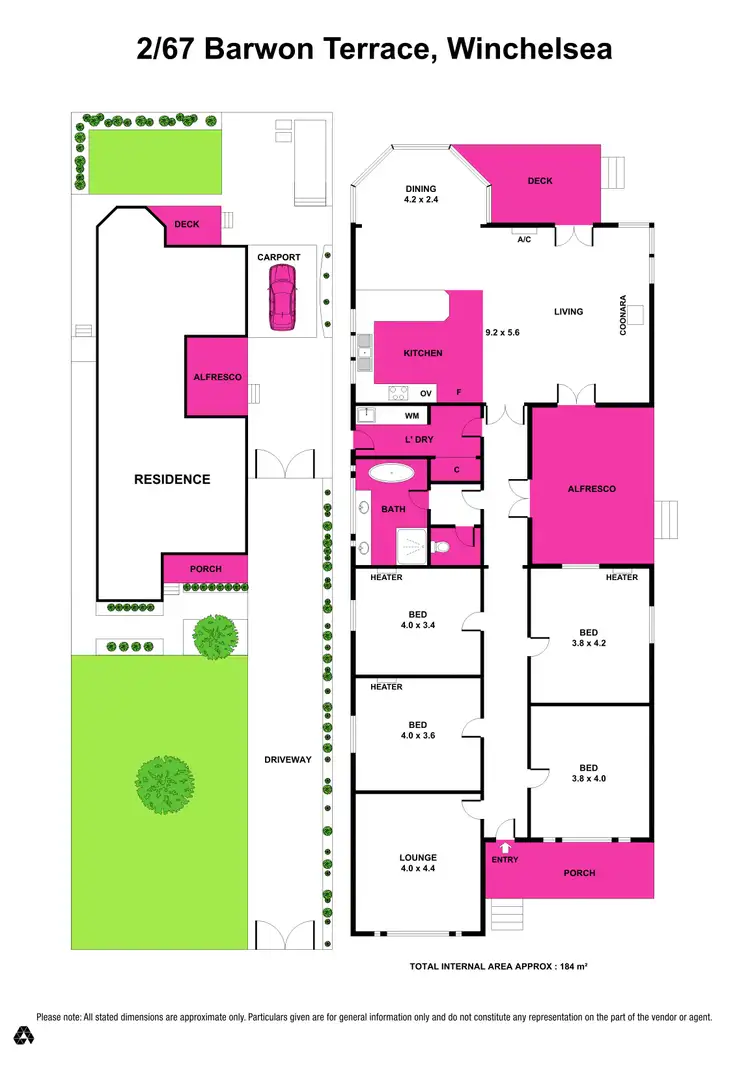 Floorplan of Homely house listing, 2/67 Barwon Terrace, Winchelsea VIC 3241