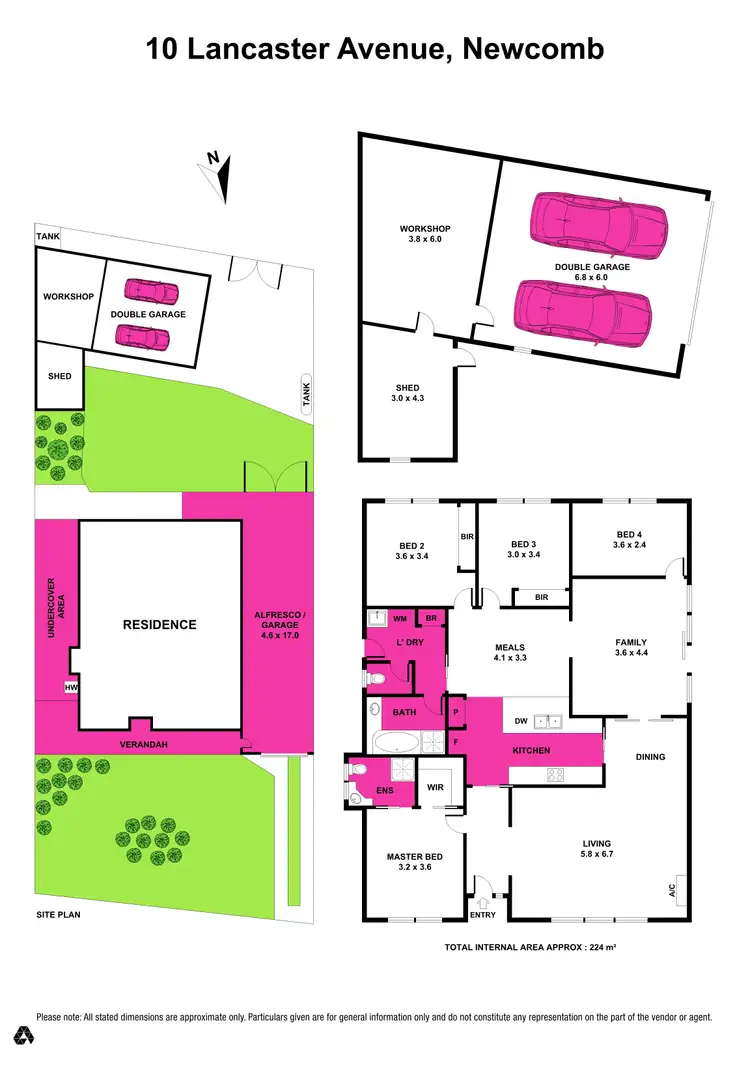 Floorplan of Homely house listing, 10 Lancaster Avenue, Newcomb VIC 3219