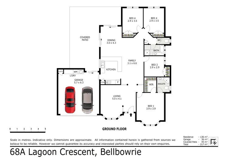 Floorplan of Homely house listing, 68A Lagoon Crescent, Bellbowrie QLD 4070