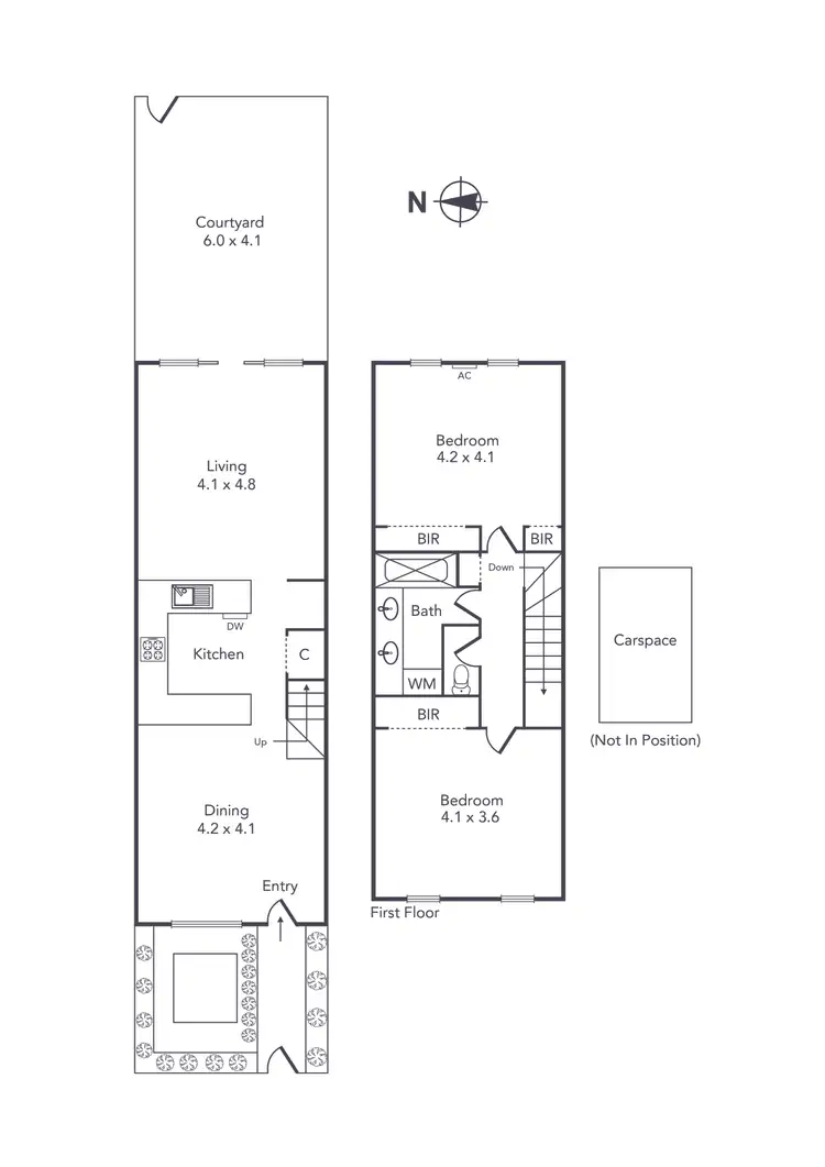 Floorplan of Homely townhouse listing, 119 Dodds Street, Southbank VIC 3006