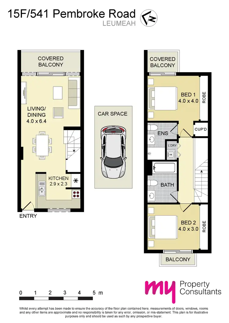 Floorplan of Homely apartment listing, 15F/541 Pembroke Road, Leumeah NSW 2560