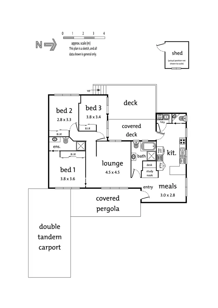 Floorplan of Homely unit listing, 3/34 Wantirna Road, Ringwood VIC 3134