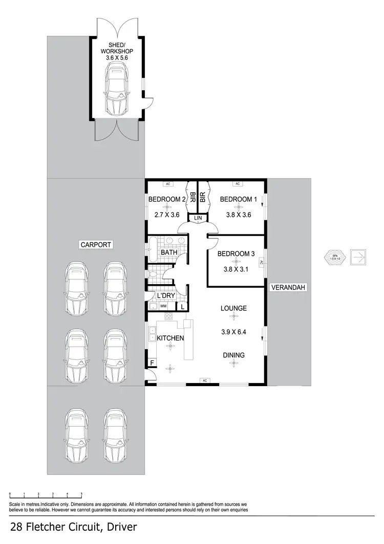 Floorplan of Homely house listing, 28 Fletcher Circuit, Driver NT 830