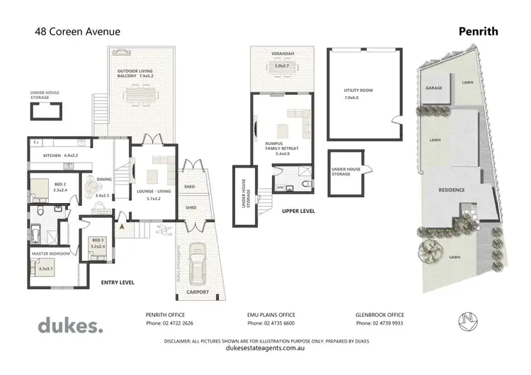 Floorplan of Homely house listing, 48 Coreen Avenue, Penrith NSW 2750