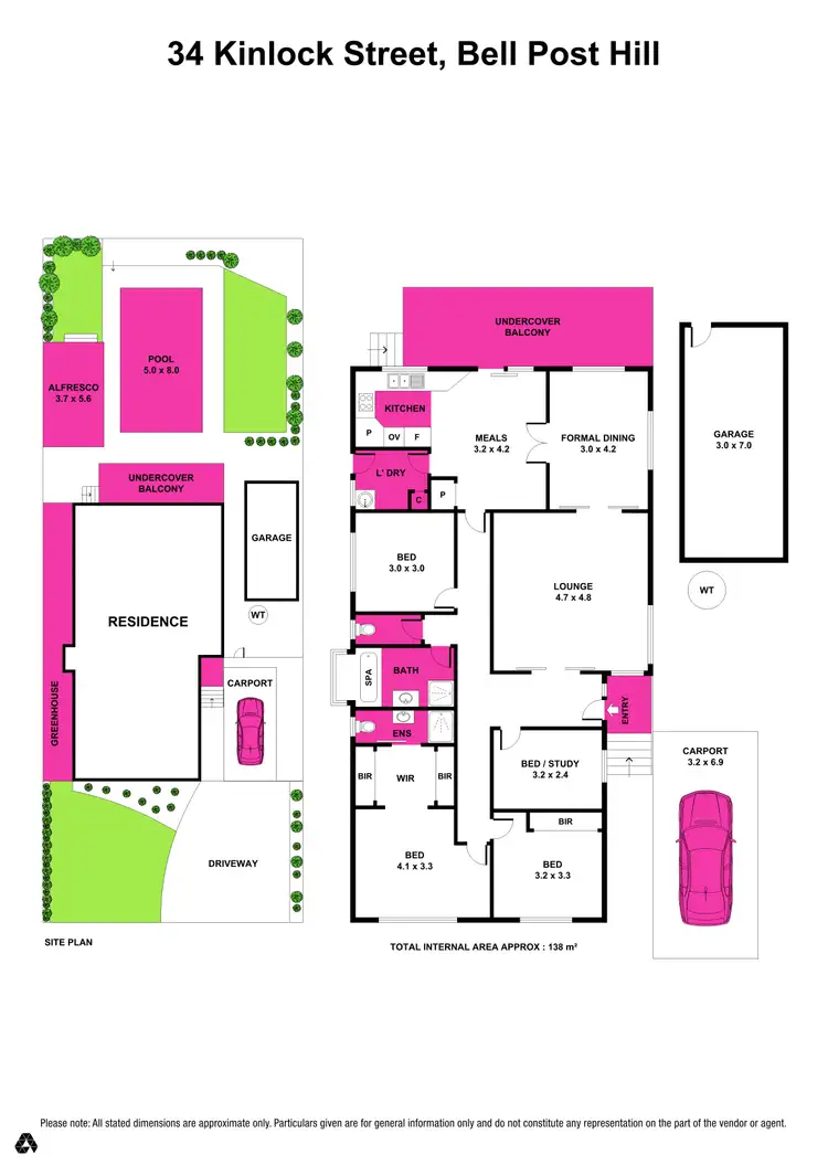 Floorplan of Homely house listing, 34 Kinlock Street, Bell Post Hill VIC 3215