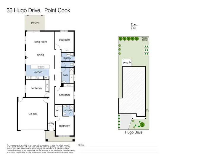 Floorplan of Homely house listing, 36 Hugo Drive, Point Cook VIC 3030