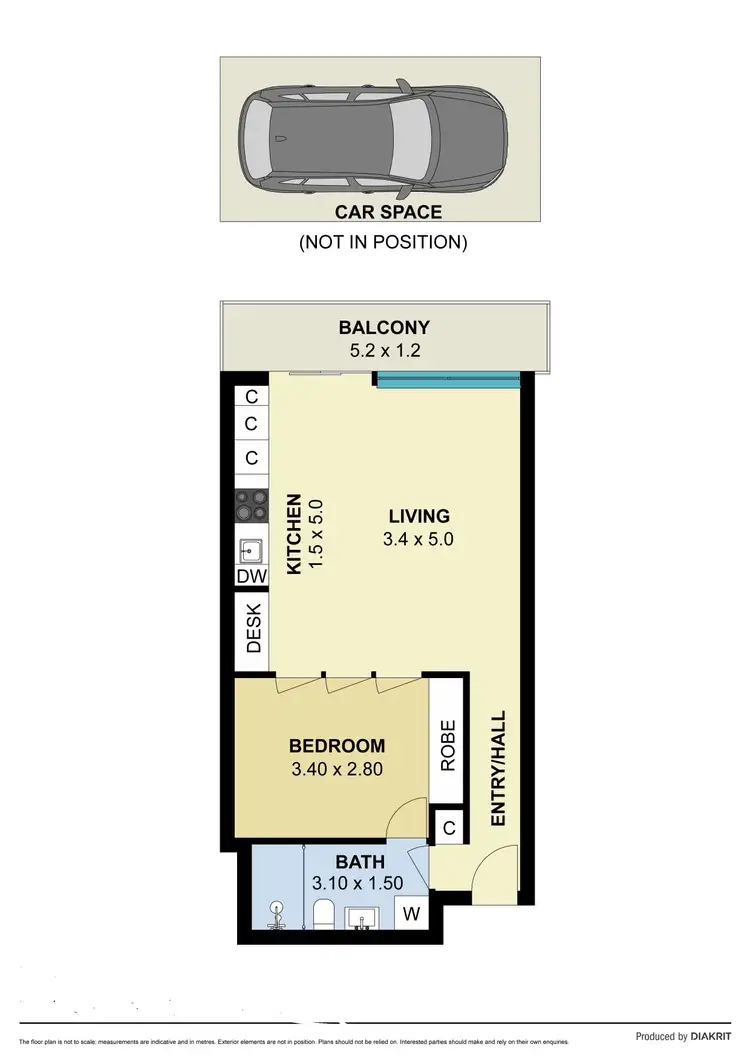 Floorplan of Homely apartment listing, 807/1 Clara Street, South Yarra VIC 3141