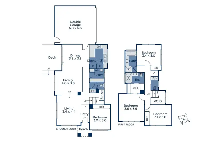 Floorplan of Homely townhouse listing, 1/22 Vernal Avenue, Mitcham VIC 3132