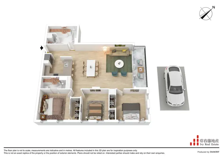 Floorplan of Homely apartment listing, 123/33 Jeffcott Street, West Melbourne VIC 3003