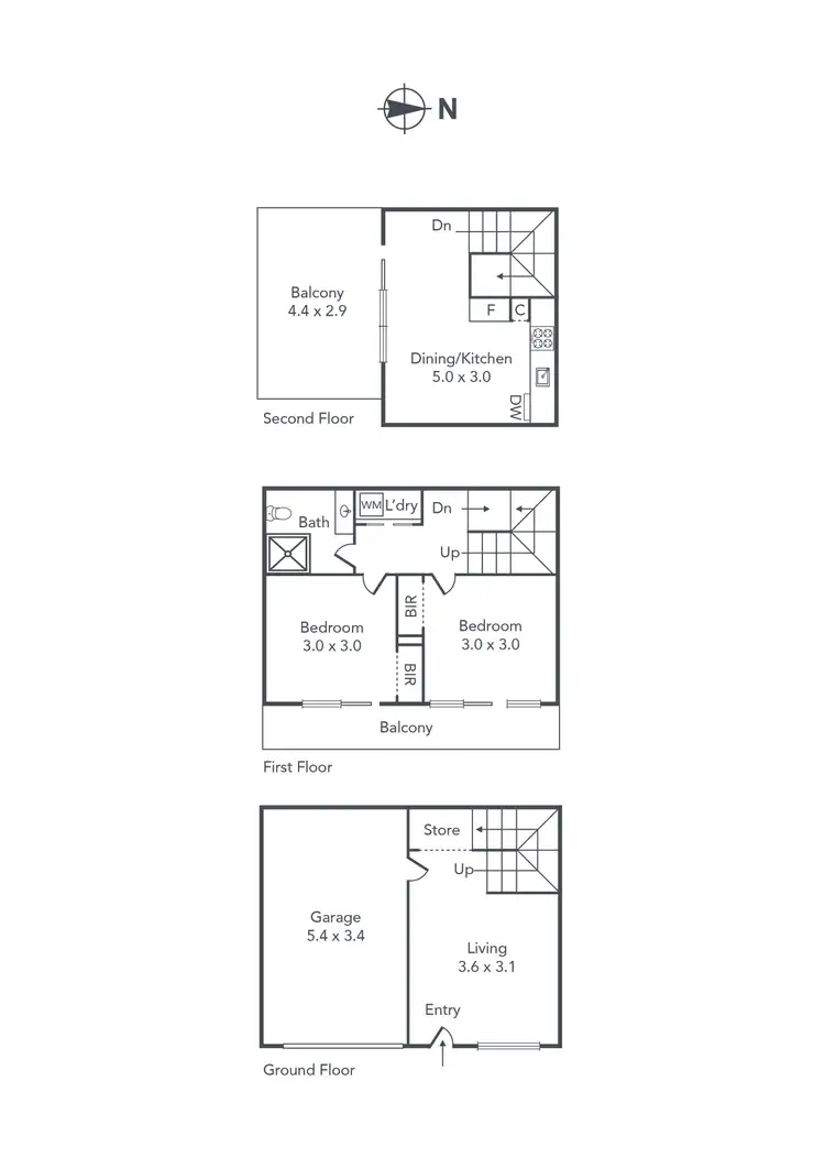 Floorplan of Homely apartment listing, 3/533 Highett Road, Highett VIC 3190