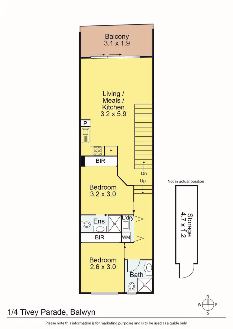 Floorplan of Homely apartment listing, 1/4 Tivey Parade, Balwyn VIC 3103