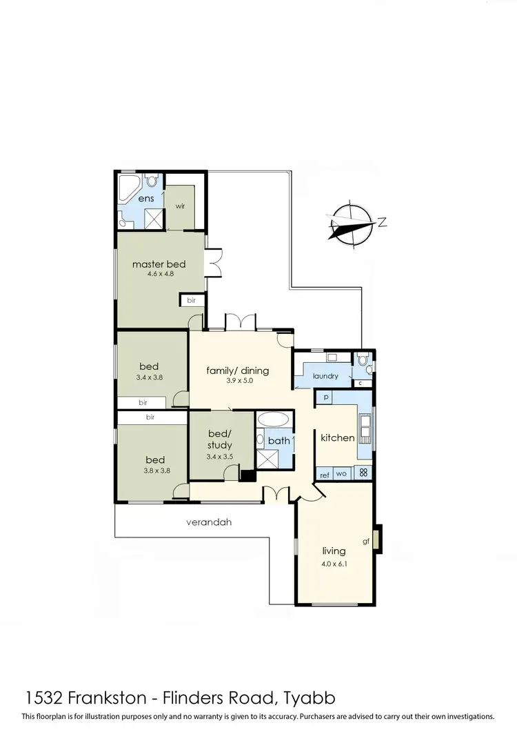 Floorplan of Homely house listing, 1532 Frankston Flinders Road, Tyabb VIC 3913