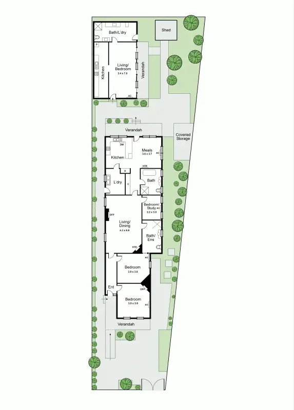 Floorplan of Homely house listing, 2 Mile End Road, Carnegie VIC 3163