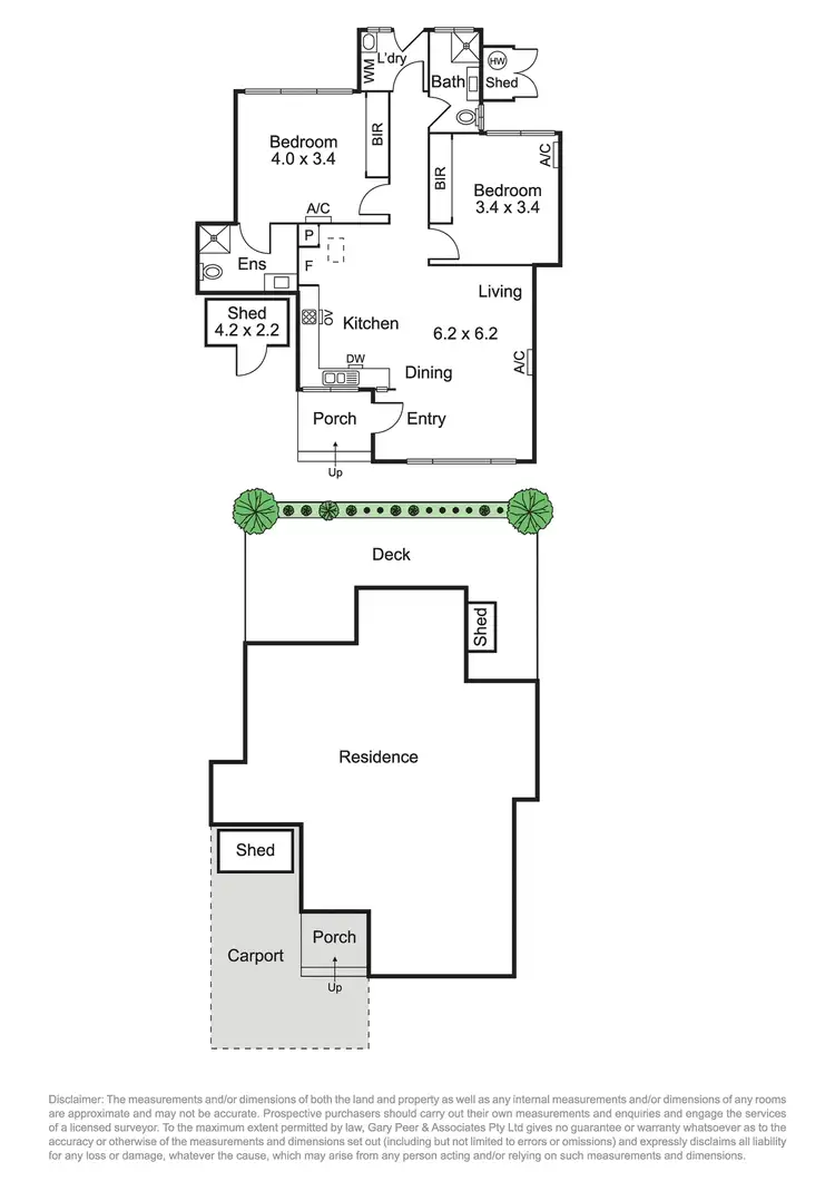 Floorplan of Homely unit listing, 3/374 Kooyong Road, Caulfield South VIC 3162