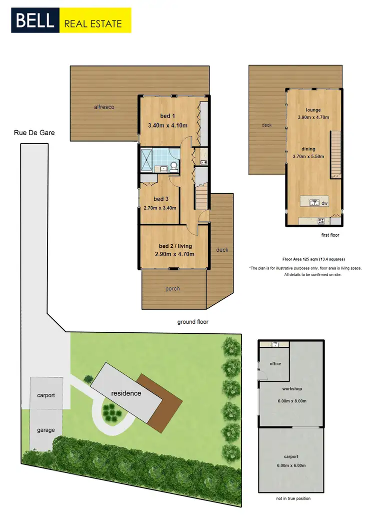 Floorplan of Homely house listing, 22A Rue De Gare, Wandin North VIC 3139