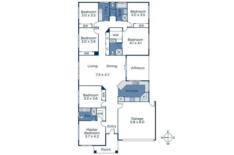 Floorplan of Homely house listing, 41 Hartleigh Street, Clyde VIC 3978