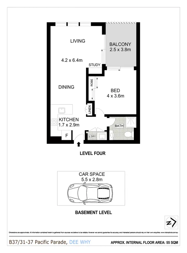 Floorplan of Homely apartment listing, B37/31-37 Pacific Parade, Dee Why NSW 2099
