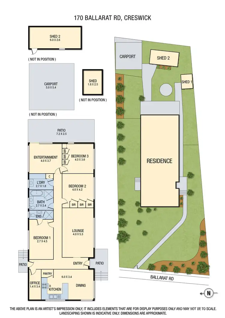 Floorplan of Homely house listing, 170 Ballarat Road, Creswick VIC 3363