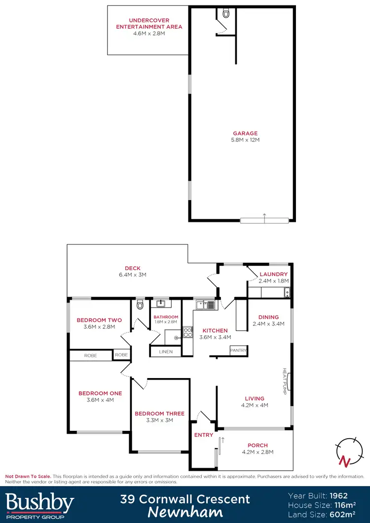 Floorplan of Homely house listing, 39 Cornwall Crescent, Newnham TAS 7248