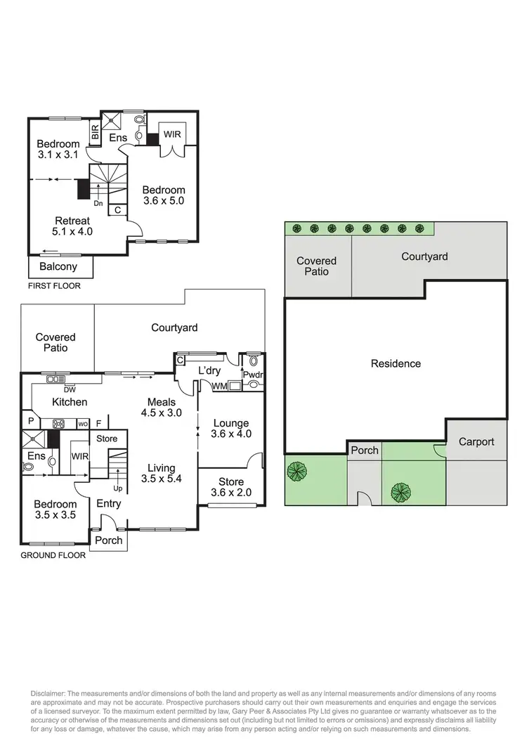 Floorplan of Homely townhouse listing, 85A Patterson Road, Bentleigh VIC 3204