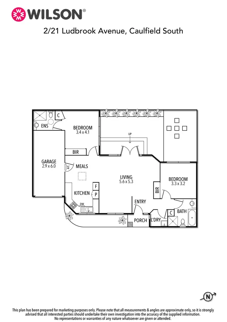 Floorplan of Homely unit listing, 2/21 Ludbrook Avenue, Caulfield South VIC 3162