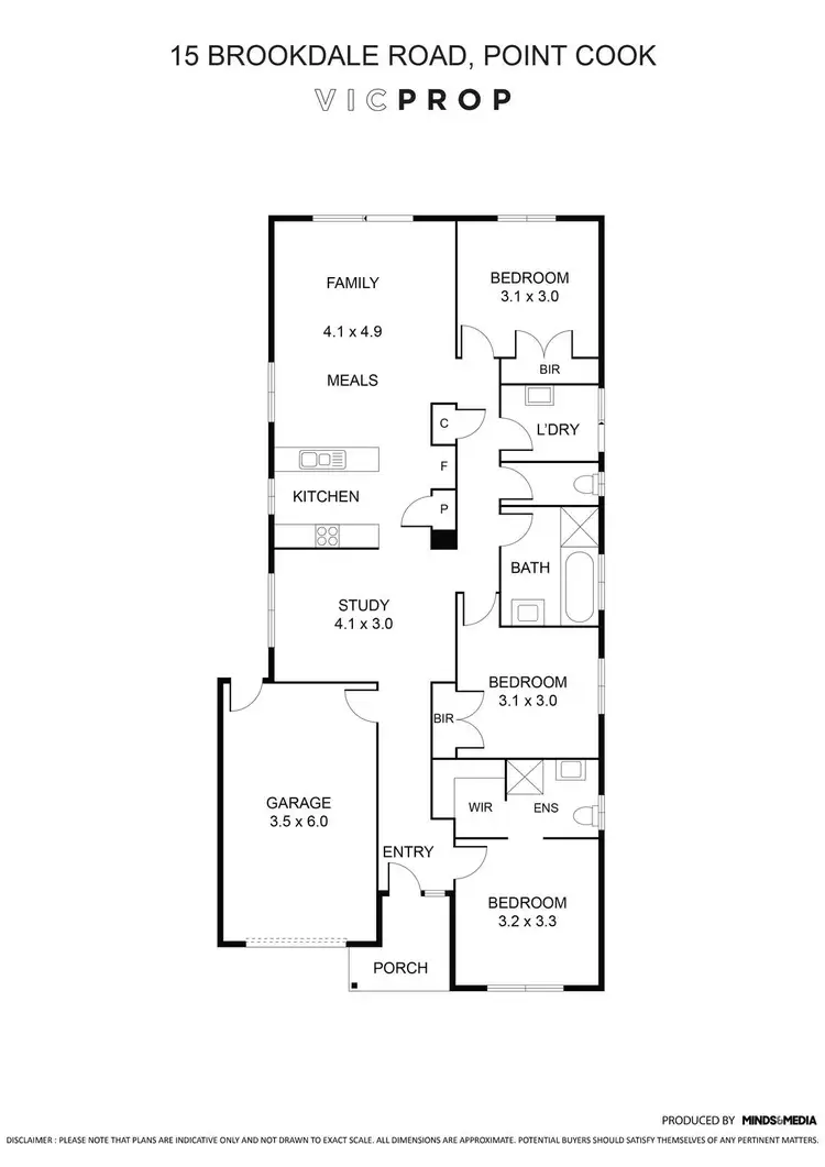 Floorplan of Homely house listing, 15 Brookdale Road, Point Cook VIC 3030