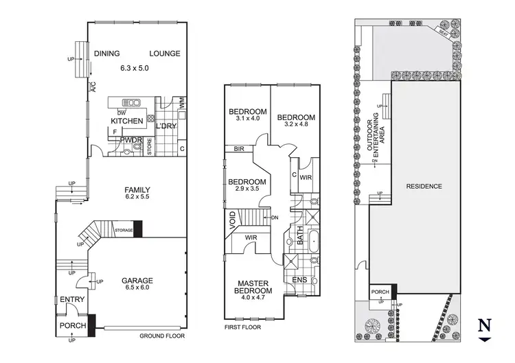 Floorplan of Homely townhouse listing, 64B Collins Street, Mentone VIC 3194