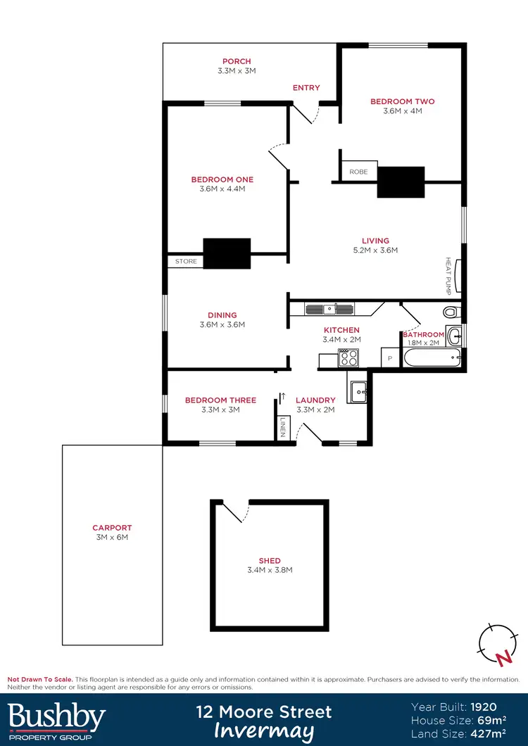 Floorplan of Homely house listing, 12 Moore Street, Invermay TAS 7248
