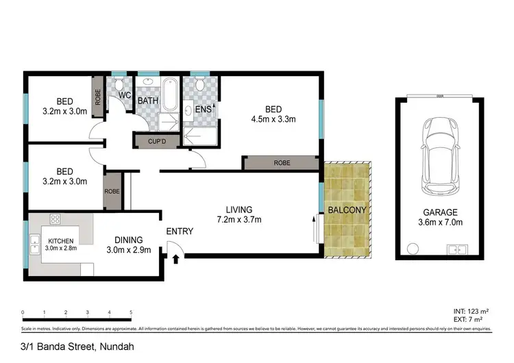 Floorplan of Homely unit listing, 3/1 Banda Street, Nundah QLD 4012