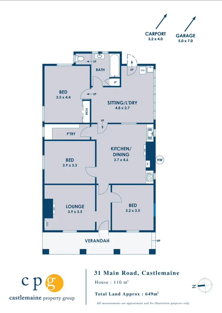 Floorplan of Homely house listing, 1 Main Road, Campbells Creek VIC 3451
