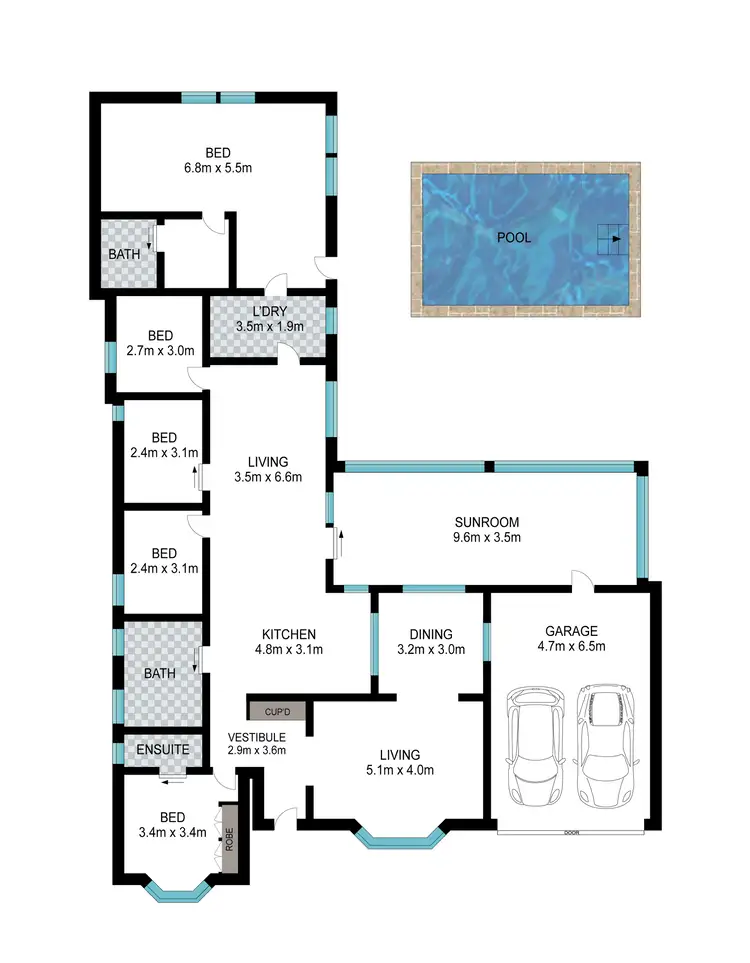 Floorplan of Homely house listing, 5 Explorers Way, Lake Cathie NSW 2445