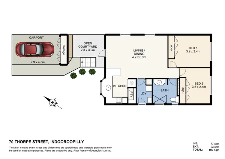 Floorplan of Homely house listing, 70 Thorpe Street, Indooroopilly QLD 4068