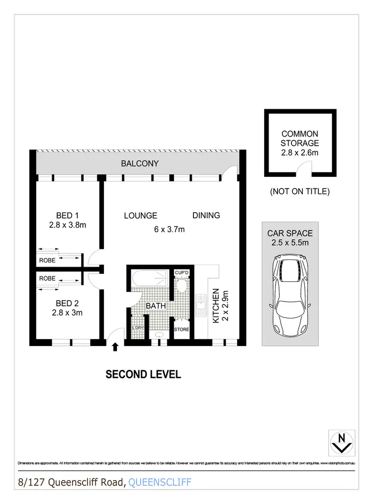 Floorplan of Homely apartment listing, 8/127 Queenscliff Road, Queenscliff NSW 2096