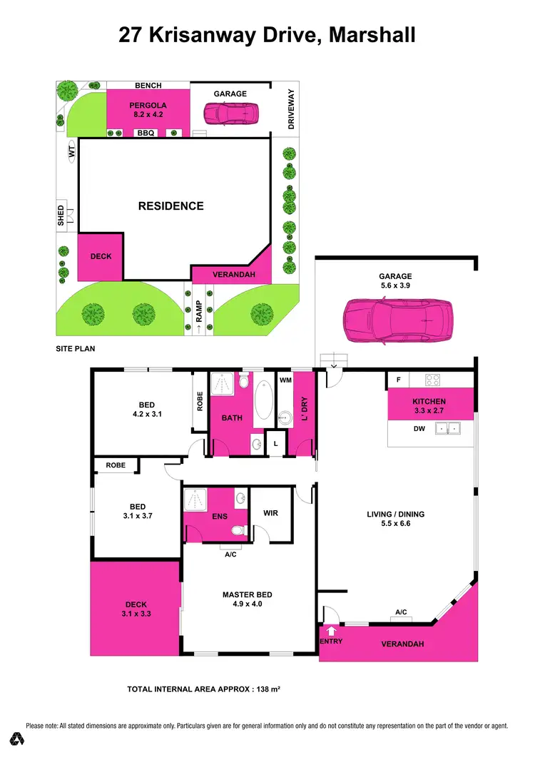 Floorplan of Homely house listing, 27 Krisanway Drive, Marshall VIC 3216