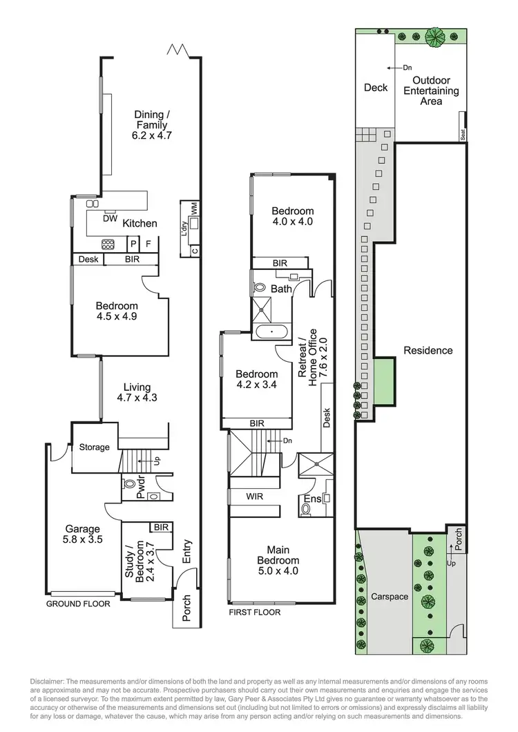 Floorplan of Homely townhouse listing, 33A Hunter Street, Carnegie VIC 3163