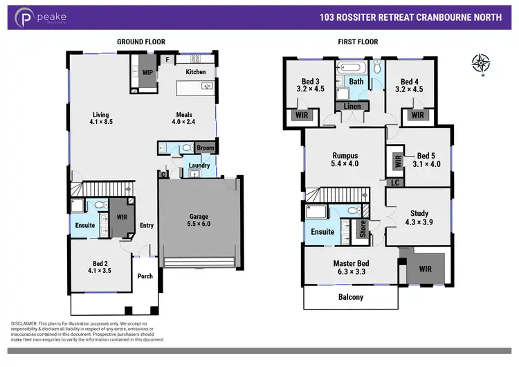 Floorplan of Homely house listing, 103 Rossiter Retreat, Cranbourne North VIC 3977