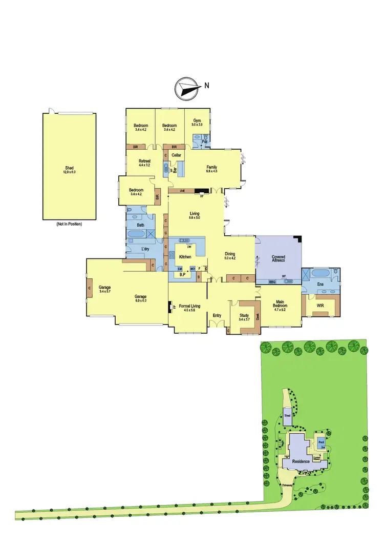 Floorplan of Homely house listing, 120 North Oatlands Road, Yarrambat VIC 3091