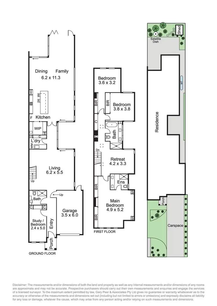 Floorplan of Homely townhouse listing, 234B Grange Road, Carnegie VIC 3163