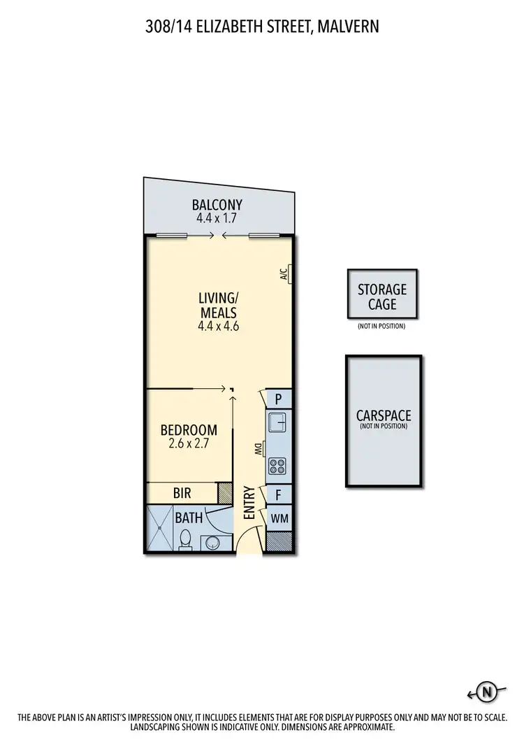 Floorplan of Homely apartment listing, 308/14 Elizabeth Street, Malvern VIC 3144