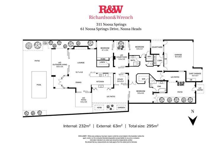 Floorplan of Homely house listing, 311/61 Noosa Springs Drive, Noosa Heads QLD 4567