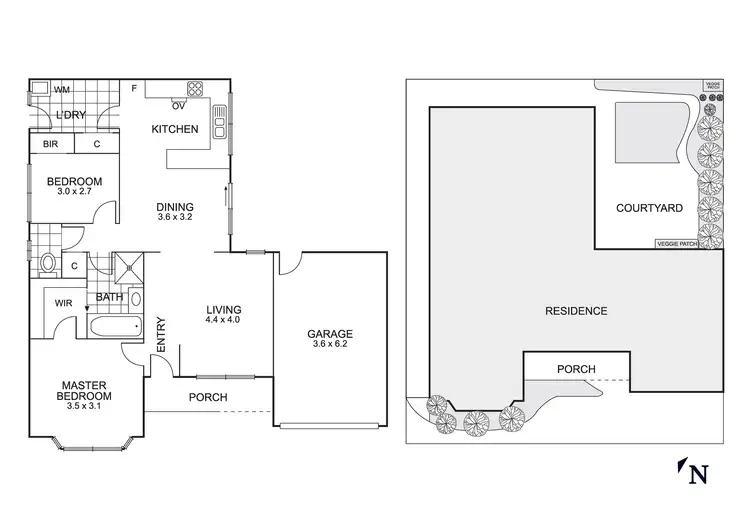 Floorplan of Homely unit listing, 11/131 Kinross Ave, Edithvale VIC 3196