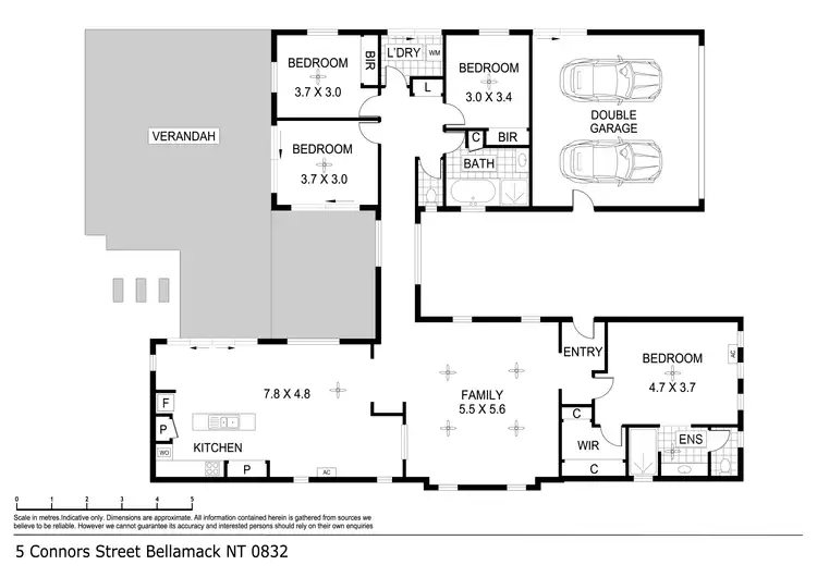 Floorplan of Homely house listing, 5 Connors Street, Bellamack NT 832