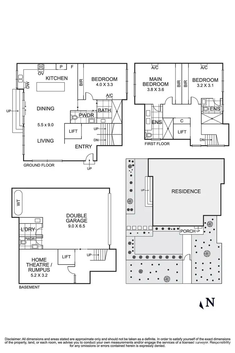 Floorplan of Homely townhouse listing, 1/16 Langs Road, Ivanhoe VIC 3079